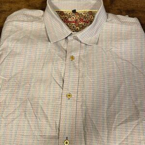 Visconti Black Long Sleeve Shirt ‎ Large Multicolor Stripe